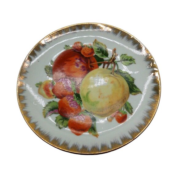 GIFTCRAFT Japan Plate Stand 2-Tier Fruit Design Japan Vintage - Picture 6 of 11
